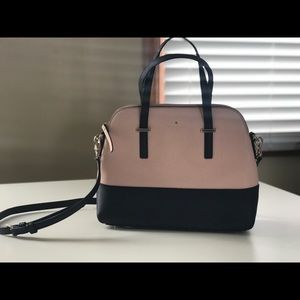 Kate spade NY baby pink & black crossbody handbag